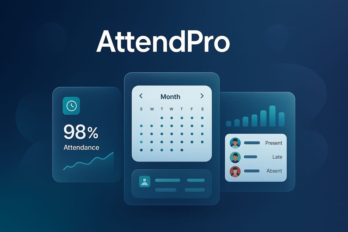 AttendPro — Multipage Attendance Dashboard