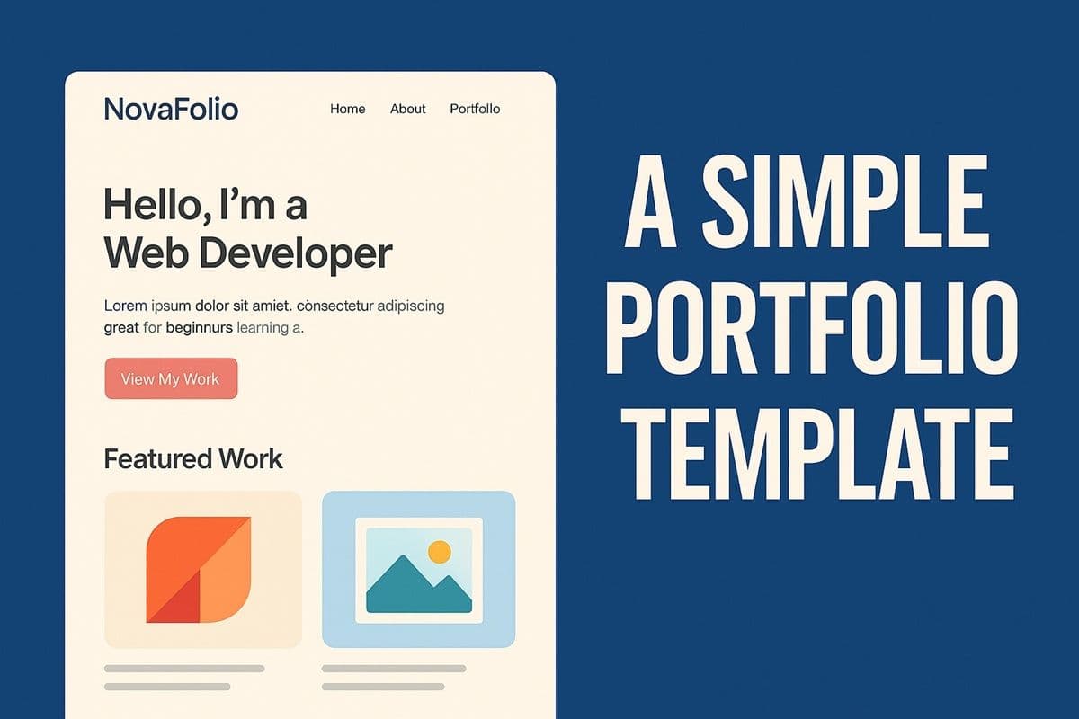 Introducing NovaFolio — The Ultimate Developer Portfolio Template