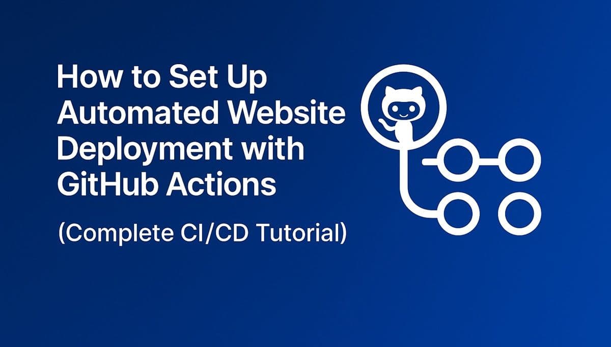 How to Set Up Automated Website Deployment with GitHub Actions (Complete CI/CD Tutorial)