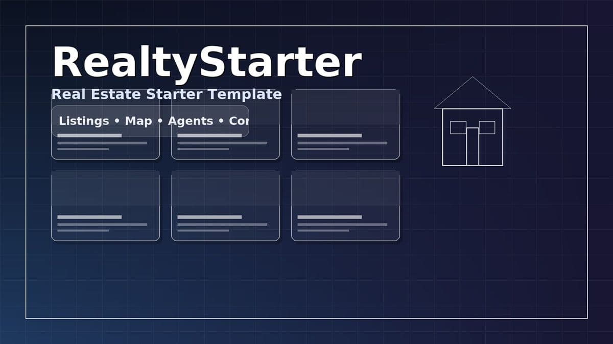 RealtyStarter — Real Estate Starter Template